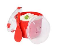 Sistema Microwave Rice Cooker | 2.6 L | Dishwasher Safe Small Rice Cooker | BPA-Free | Red