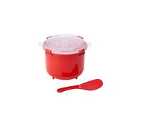 Sistema Microwave Rice Cooker, 2.6 L - Red/Clear