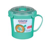 Sistema Microwave Turquoise Medium Soup Mug 656Ml - Bpa-Free & Eco-Friendly
