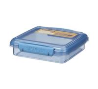 Sistema 2164730ZS Sandwich Box, Plastic, Teal Or Blue