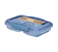Sistema Ocean Bound Plastic Small Split Container | 350mL Food Storage Container | BPA-Free, Made Using Recycled Plastic | Teal OR Blue (Colour Not Selectable) | 1 Count