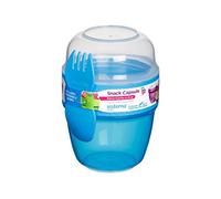 Sistema Pack of 2 Snack Capsule to Go Snack Cups, 515 ml, Assorted Colours