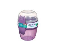 Sistema Purple Snack Capsule To Go 515Ml - Bpa-Free, Leakproof & Travel-Friendly Container For Snacks