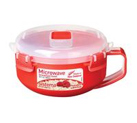 Sistema Red/Clear Microwave Porridge Bowl 850 ml