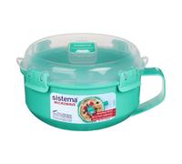 Sistema Microwave Porridge To Go Breakfast Bowl 850ml BPA Free, Assorted Colours