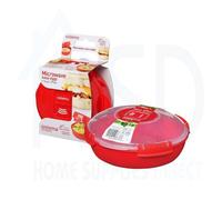 Sistema Round Dish Plate 1.3L & Easy Eggs 271Ml - Bpa-Free Microwave & Freezer Safe Set