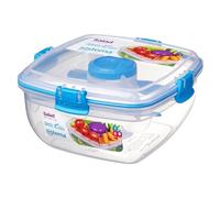 Sistema Salad TO GO Lunch Box with Individual Compartments, Travel Cutlery & D