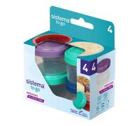 Sistema To Go Mini Dressing Pots, Set of 4