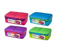 Dexam Sistema Slimline Trends Quaddie 1.5L Set of 4 Lunch Boxes
