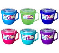 Sistema Soup Mug 565ml Set of 3 Assorted Colours