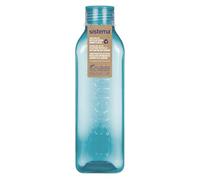 SISTEMA Square Water Bottle | 1L | Leakproof Kids Water Bottles | BPA-Free | Teal Stone | 1 Count