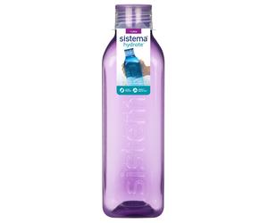 Sistema Square Water Drink Juice Bottle School Office Work Gym 1L BPA Free