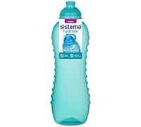 Sistema Squeeze Twist 'n' Sip Sports Water Bottle | 620 ml | Leakproof Kids Water Bottle | BPA-Free | Assorted Colours (Not Selectable) | 1 Count
