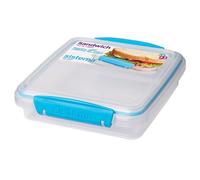 Sistema To Go Collection Sandwich Box Food Storage Container, 15.2 Oz, Blue