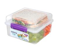 Sistema TO GO Lunch Cube Max | 2 L | School Lunch Box With Compartments & Snack Pot | BPA-Free | Assorted Colours (Not Selectable) | 1 Count
