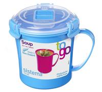 Sistema Microwave Medium Soup Mug | Microwave Food Container | 656 ml | BPA-Free | Minty Teal