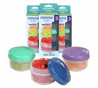 Sistema To Go Mini Bites Stackable Snack Boxes - Pack of 9