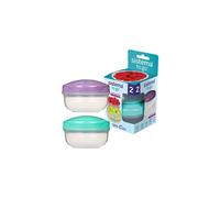 Sistema Portionpod 2 X 210Ml (7.10Oz) - Bpa-Free Plastic Containers For Portion Control & Fresh Storage