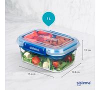 Sistema TO GO Stax Leakproof Food Storage Containers 1 L Airtight Stacka