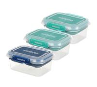 Sistema TO GO Stax Leakproof Food Storage Containers | 1 L | Airtight & Stackable Meal Prep Containers with Lids | Adult Lunch Boxes for Office, School & More | BPA-Free | 3 Count