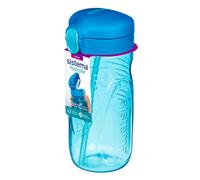 Sistema Tritan Quick Flip Bottle Clear Blue 520 ml