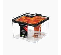 Sistema Tritan Ultra Square Food Storage Clear Black Airtight Kitchen Container