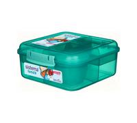 Sistema Turquoise Bento Lunch Box 1.25L - Bpa-Free, Multi-Compartment Design For Fresh & Convenient Meals