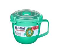 Sistema Turquoise Small Soup Mug 565Ml - Bpa-Free, Microwave Safe With Steam Vent