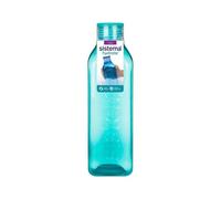 Sistema Turquoise Square Bottle 1L - Bpa-Free, Durable & Leakproof Plastic