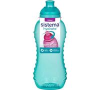 Sistema Twist 'n' Sip Squeeze Kids Water Bottle For School | Leakproof Plastic Water Bottle | 330 ml | BPA-Free | Assorted Colours