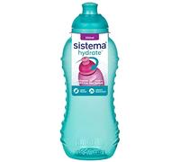 Sistema Twist 'n' Sip Squeeze Kids Water Bottle, Leakproof Water Bottle, 330 ml, BPA-Free, Assorted Colours