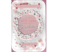 Sister 21st Birthday Card ~ 21 Today With Love, Sister Wishing You Happiness ~ Flowers & Butterflies