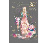 Sister 30th Birthday Card from The Grace Range by Cherry Orchard Complete with Gold Envelope and Gold Foil Detailing …