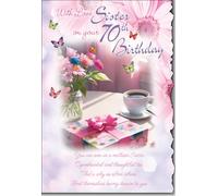 Sister 70th birthday card