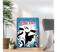 Sister Act Poster Print, Musical Print, A4 A3 West End Broadway Theatre Show, Wall Art Deco Special Canvas West End Print, London theatre art frame options (A3 Print Only)