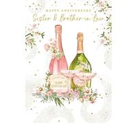 SISTER and BROTHER-IN-LAW Anniversary card Pizazz Range