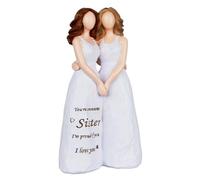 Sister Angel Figurine Ornament - Home Decoration Reusable Angel Decoration | Portable Resin Decoration for Christmas, Birthday, New Year, Shelves, Desks