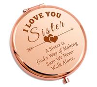Sister Bible Gifts Pocket Makeup Mirror Religious Sisters Gifts from Sister Christian Gifts for Sister Appreciation Gifts for Sister in Law Sister Faith Gift Sister Birthday Gift Compact Makeup Mirror