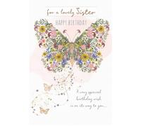 SISTER Birthday Card from the Blooming Lovely range Wishing Well Studios