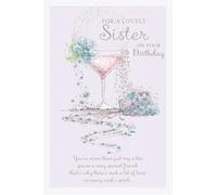 SISTER Birthday card Whimsical Wishes