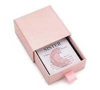 Sister Birthday Gifts, Moon Rose Quartz Crystal Gifts, Good Luck Charm, Positive Affirmation Gift, Unusual Presents Ideas, for Sister, Love Presents for Her, Personalised Pink Gift