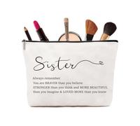 Sister Birthday Gifts - VivaJoy Sister Gift Makeup Bag, Birthday Gifts Cosmetic Bags from Sisters, Friends, Brother