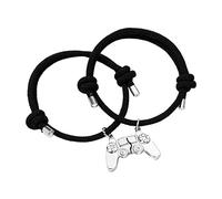 Sister Bracelet Couple Bracelet Pair Korean Version Korean Magnet Stone Bracelet Men And Women's Easy Read Watches for Men (White, One Size)