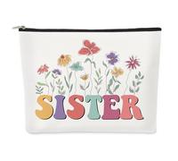 Sister Christmas Gifts Makeup Bag Birthday Gifts for Sister from Sisters Presents for Sisters Cosmetic Bag Make up Presents for Birthday Secret Santa Appreciation Christmas Bestie Gift Friendship Gift