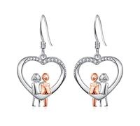 Sister Drop Earrings 925 Sterling Silver Always My Sister Forever My Friend Earrings Sister Gifts from Sister Birthday Christmas Gifts for Sister Best Friends