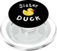 Sister Duck Birthday Rubber Duck Lover Family Matching Girls PopSockets PopGrip for MagSafe