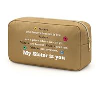 Sister Gifts Best Sister Makeup Bag Gift Unique Gifts for Women Friendship Gifts for Women Friends Soul Sister Gifts Makeup Bag Gifts for Friend Female, Work Bestie, Coworker, Soul Sister Gifts