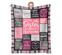 Sister Gifts Blanket,150x130cm,Girls Throw Blanket,Sister Blankets From Sister,Super Soft Throw Blanket,Sister Gift From Sister,Sister Birthday Gift