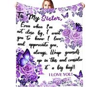 Sister Gifts Blanket from Sister Super Soft Flannel Throw Blankets for Birthday/Mothers Day 50"X40"