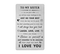 Sister Gifts for Women - Gift for Sister Birthday Christmas Card - My Sister Wedding Valentines Mother's Day Graduation